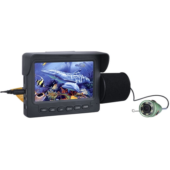 30M 15M 1000TVL Fish Finder Underwater Fishing Camera 4.3" LCD Monitor 6PCS 1W IR LED Night Vision Camera For Fishing ,Easy to Operate