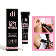 30ML Clear Fashion Body Glue, Sweatproof All-Day Strong Hold Washable Anti-Slip Adhesive for Skin, Bras, Wigs, Dancers & Costumes