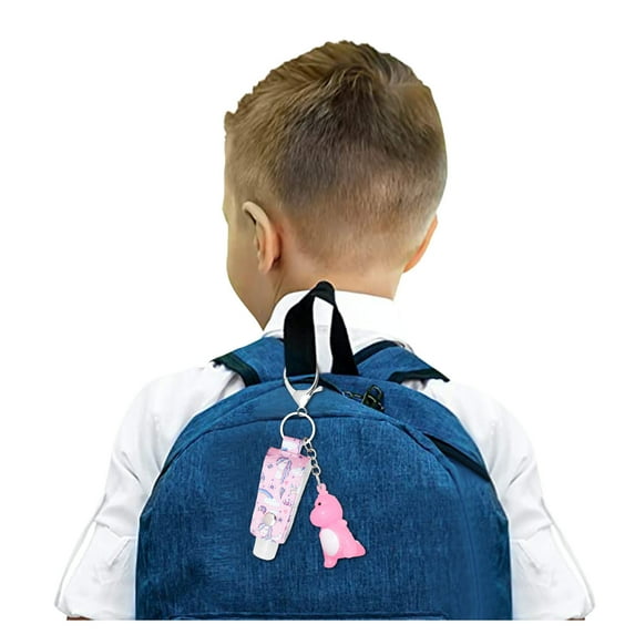 30ML Empty BFF Kids Hand Sanitizer Travel Size Holder Keychain Carriers, 8-1 fl oz Flip Cap Reusable Portable Empty Bottles