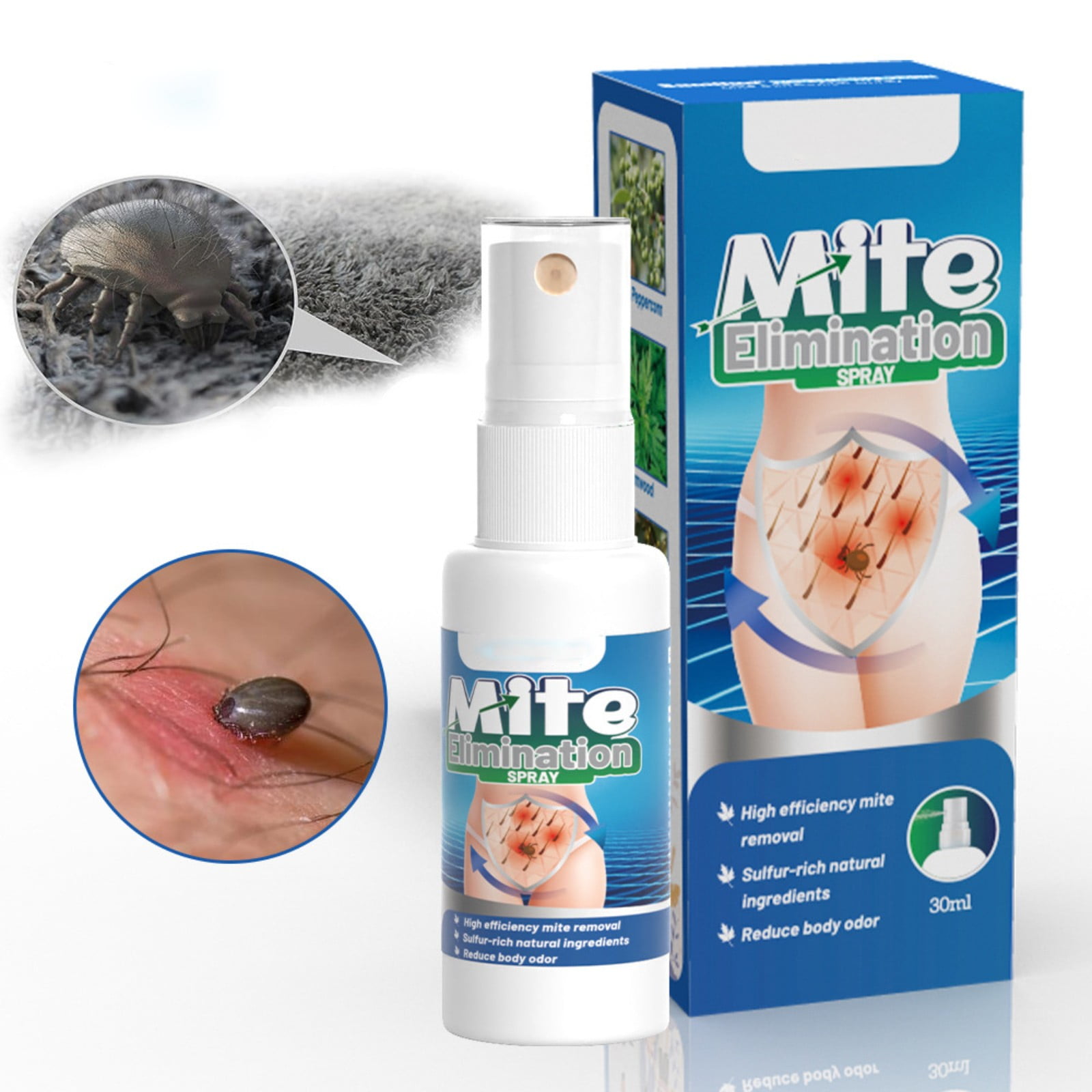 View of 30ML Mite Removal Spray, Indoor Cleaning Spray, Body Itching, Keep Away ...