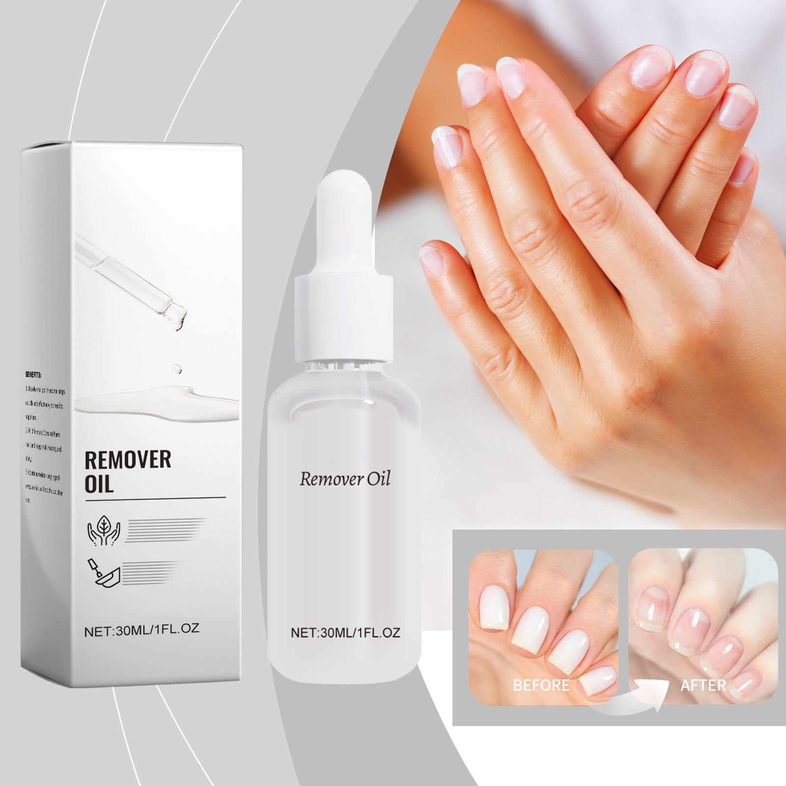 30ML Nail Polish Remover Nail Polish Remover Gentle And Non Damaging