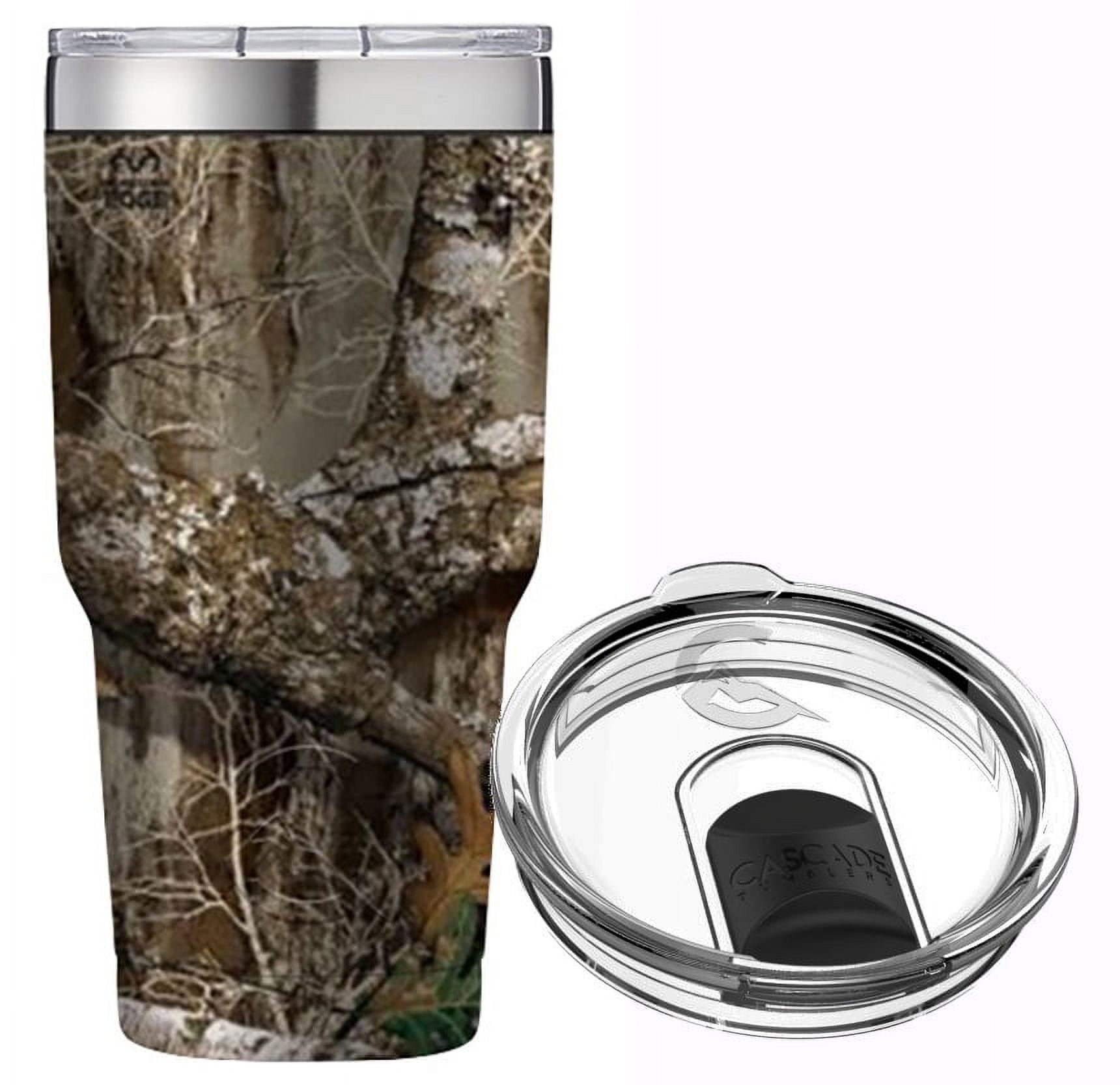 Camo Single Initial Large Tumbler –