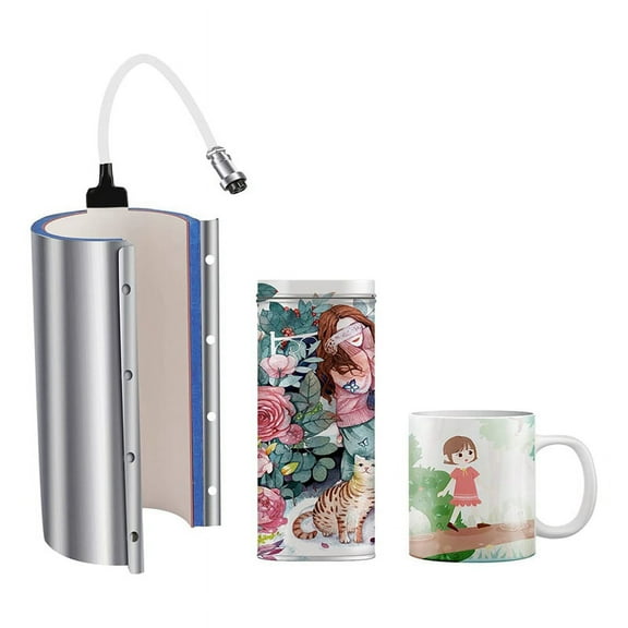 30Oz 110V,Glass Mug Sublimation Heating Transfer Machine for K-Type Thermocouple, 11Oz 15Oz 20Oz ,Female Plug