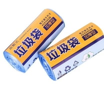 30pcs Disposable Garbage Bags With Rolled Flat Black Plastic Bags For Home Use,Rubbish Bags for Office, Picnic, Kitchen, Bulk Use