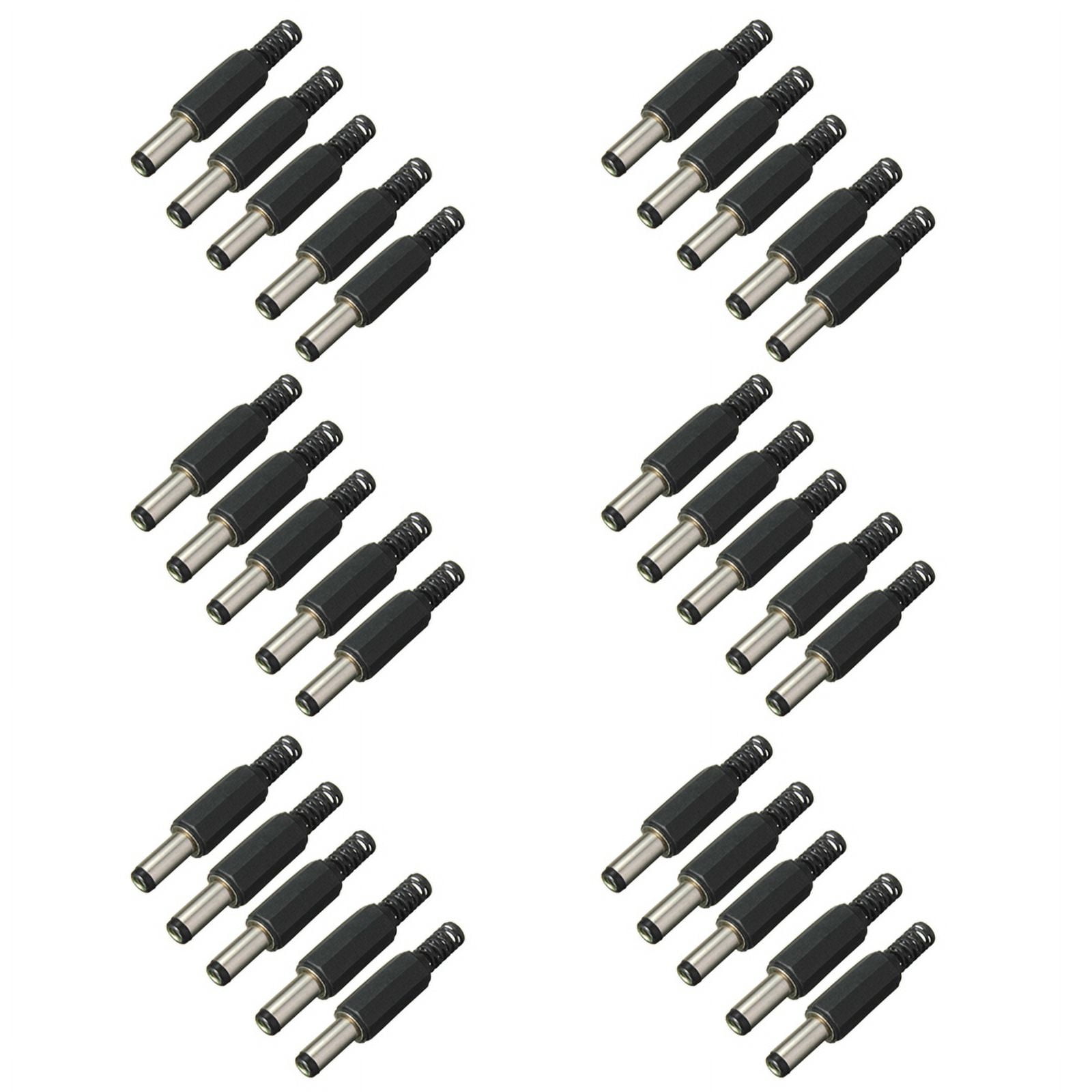 30PCS 5.5mm x 2.5mm Male Jack DC Power Plug Socket Jack Adapter Adaptor