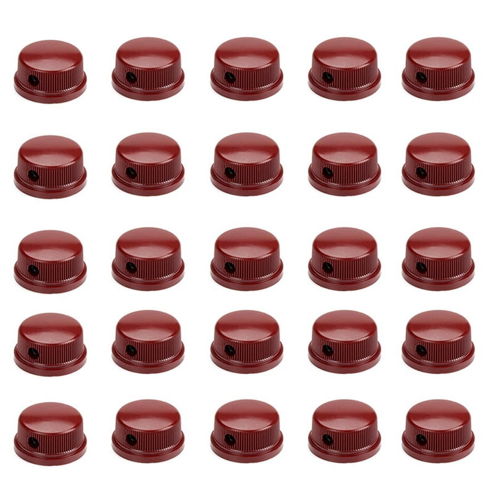 30PCS 6.35mm Shaft Brass Inside Set Red