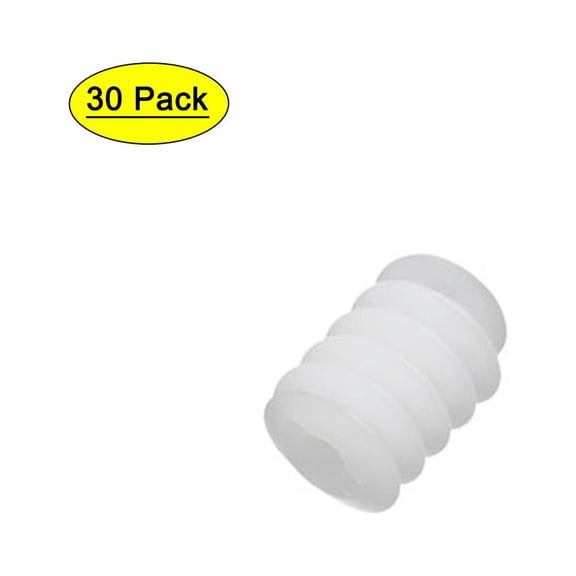 30PCS 6mm Thread Dia 8mm length Plastic Worm Gear for Toy Motor Reduction Box