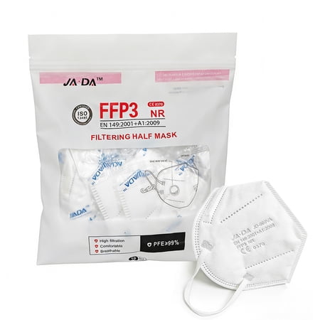 30PCS CE Approved FFP3 Protective Mask with Air Valve 7-layer Filtering, White price history and forecast - Unbranded JD-999VA-30PC
