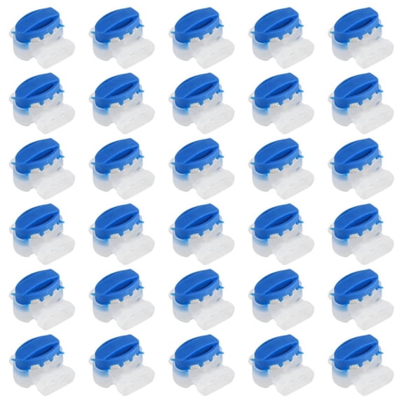 30PCS Cable Connectors for Robotic Lawnmowers, Waterproof Connection Cable Wire Connector with Gel Filling PP+PC+PB Blue,30 * Wire connector