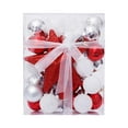 thumbnail image 1 of 30PCS Christmas Baubles Hanging Ornaments Decorative Plastic Balls for Xmas Tree Seasonal Display, 1 of 4
