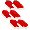 30PCS Christmas Cup Card Santa Hat Wine Glass Decor Ornaments Navidad