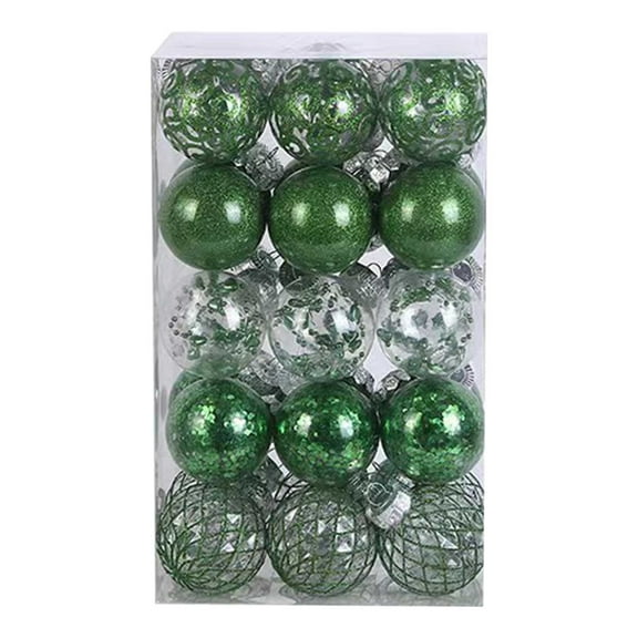 30PCS Christmas Ornaments Christmas Tree Ball Bauble Hanging Home Party Ornament Decor 6CM for Xmas Tree Craft Gifts for Home Holiday Wedding Party Decorations