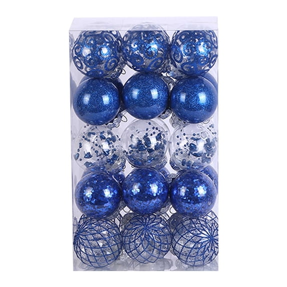 30PCS Christmas Ornaments Christmas Tree Ball Bauble Hanging Home Party Ornament Decor 6CM for Xmas Tree Craft Gifts for Home Holiday Wedding Party Decorations