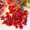 thumbnail image 1 of 30PCS Christmas Tree Ornaments Set, Shatterproof Seasonal Decorative Hanging Baubles Set with Reusable Hand-held Gift Package for Holiday Xmas Tree Decorations, 1 of 5