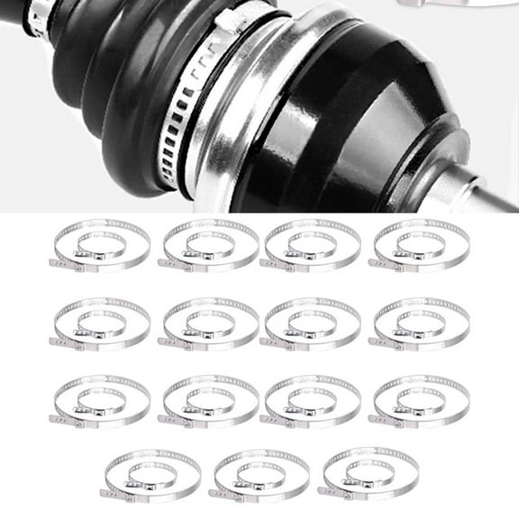 30PCS Cv Boot Clips Kit Stainless Steel Joint Crimp Clamp for Securing