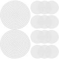 30PCS DIY Round Cross Stitch Plastic Grid Plate 3D Embroidery Mesh