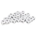 30PCS Dice Set 16mm 6 Sided Plastic Educational Number Dice Cubes for