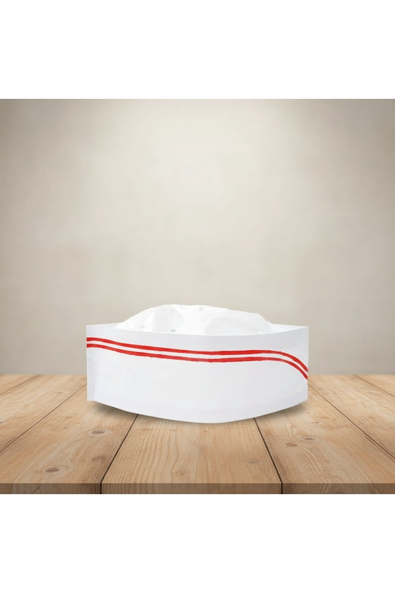 30PCS Disposable Paper Chef Hat Kitchen Cooking Chef Cap for Food Restaurants, Home Kitchen, Catering White