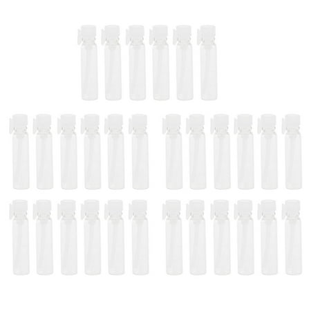30PCS Empty Mini Glass Vials Bottles Vials for Perfume Essential Oil 2ml