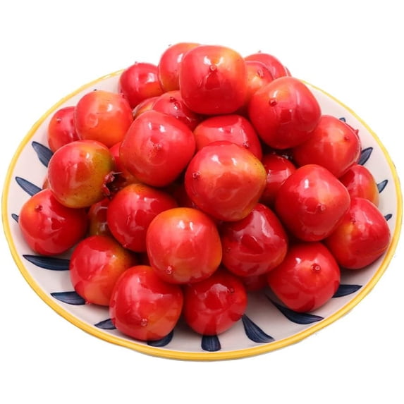 30PCS Fake Artificial Small Fruits Simulation Lifelike Mini Apple Model Party Festival Home Kitchen Cabinet Wedding Table Decoration Photography Props