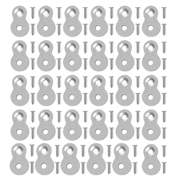 30PCS Figure 8 Fastener with Screws, Heavy Duty Table Top Fasteners, Gauge Steel Desk Top Connectors