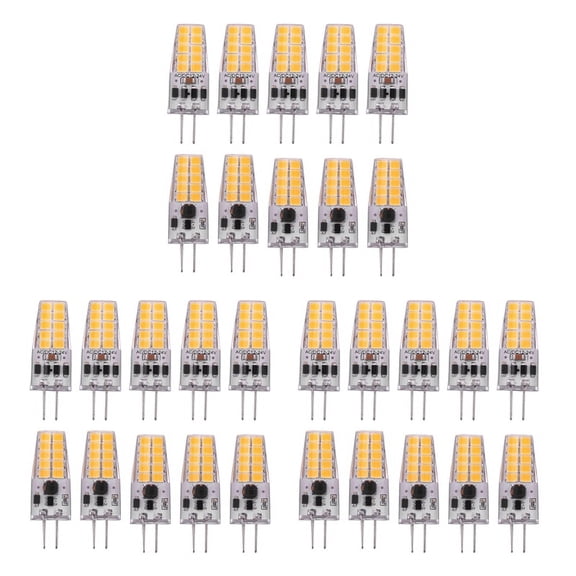30PCS G4 LED Bulb AC/DC12V-24V 3W LED G4 Light 20LED 360 Beam Angle Light 2835SMD Replace 30W Halogen Lamp,Warm White