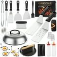 thumbnail image 1 of 30PCS Griddle Accessories Kit, Flat Top BBQ Grill Tools Set for Blackstone and Camp Chef, Grill Spatula Set with Enlarged Spatulas, Basting Cover, Scraper for Outdoor Barbecue, 1 of 9
