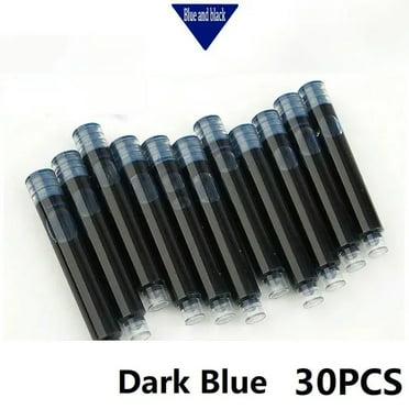 30PCS Ink for Fountain Pen Fountain Pen Cartridge Stationery Pens for Writing Ink 3.4 MM Bore Diameter High Quality GB02 2-Dark Blue 30pcs
