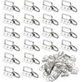 thumbnail image 1 of 30PCS Key Fob Hardware, 1.25 Inch Key Fob Keychain Wristlet Set, Silver Fob Chain Wristlet Hardware with Split Rings Key Rings (1.25 inch), 1 of 8