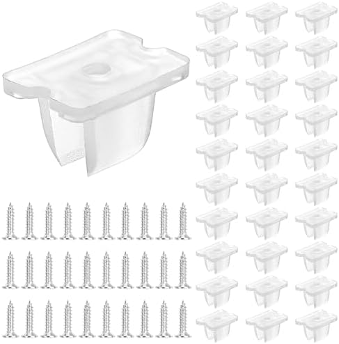 30PCS LED Strip Light Clips with Screws, Waterproof LED Strip Mounting ...