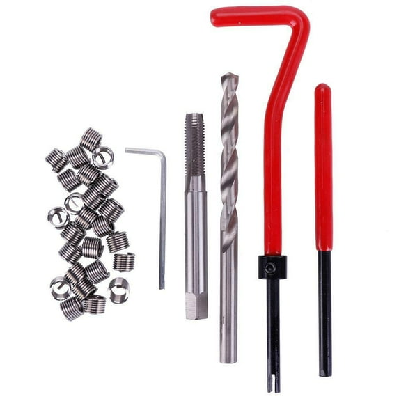 30PCS M6 Metric Thread Repair Insert Coil Helicoil Kit For for Automotive Repair