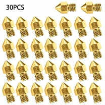 30PCS MK8 Nozzles 0.4MM, 3D Printer Brass Hotend Nozzles for CR-10/Ender 3 /Anet A8 Series 3D Printer