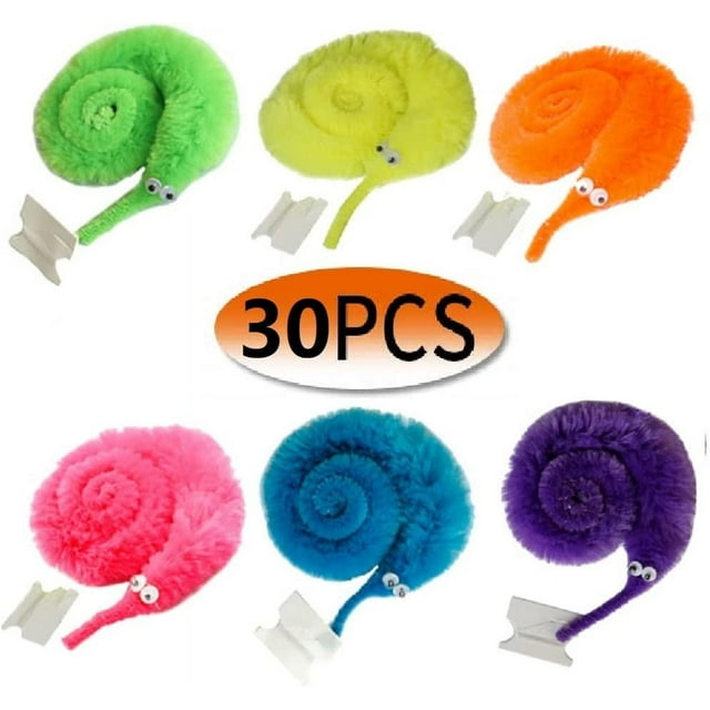 30PCS Magic Worm Toys,Worm on a String,Cat Toys,Worm Trick Toys,Wiggly