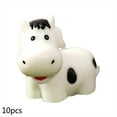 30PCS Micro Cow Mini Resin Cow Figurines Miniature Cows For DIY Fairy