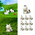 30PCS Micro Cow Mini Resin Cow Figurines Miniature Cows For DIY Fairy
