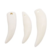 30PCS Mixed Artifical Wolf Teeth Charms Resin Wolf Fangs Pendant for Jewelry Necklace Bracelet Earrings DIY Making Accessories