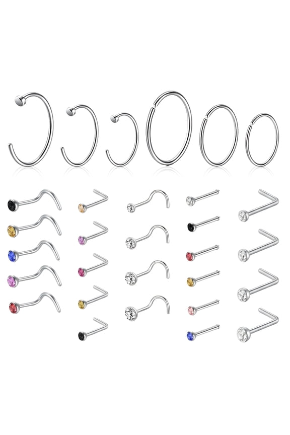 30PCS Nose Studs