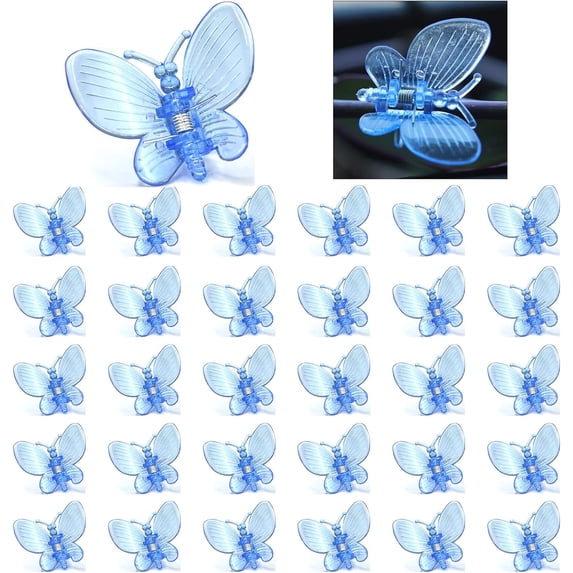 30PCS Orchid Clips Butterfly Clamps Garden Plants Vine Climbing Fixed Support Colorful Plastic Ornamental Bonsai Decoration
