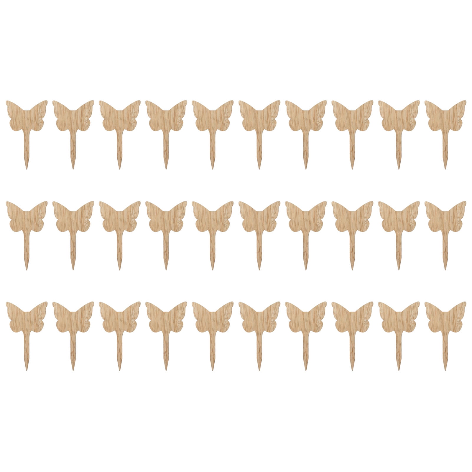 30PCS Plant Label Wood Plant Tag Eco Friendly Garden Flower Potted