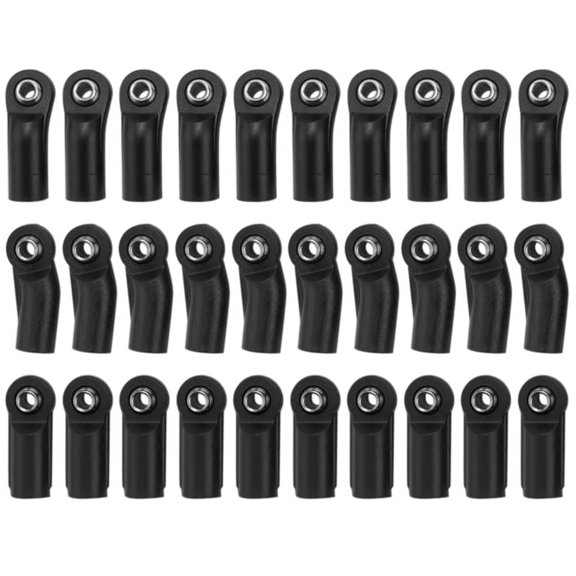 30PCS Plastic Rod Ends Link Balls Linkage Joint for 1/10 RC Crawler Car Axial SCX10 II 90046 Parts Accessories