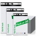 thumbnail image 1 of 30PCS Poly Mailers - 3 Sizes Shipping Bags for Clothes - Strong Adhesive Self Sealing Mailers Poly Bags Shipping Envelopes for Business, 1 of 8