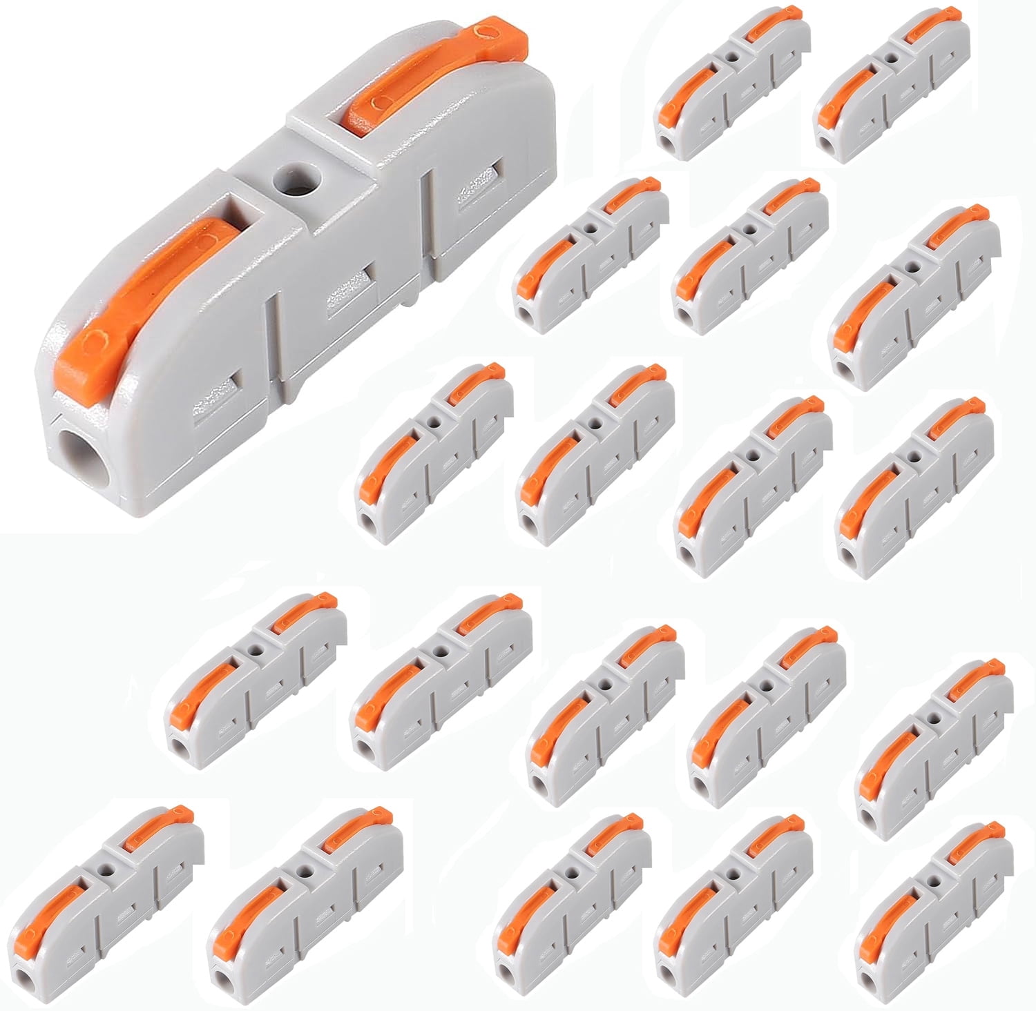 20PCS Quick Wire Connectors 600V 32A Conductor Compact Connector ...