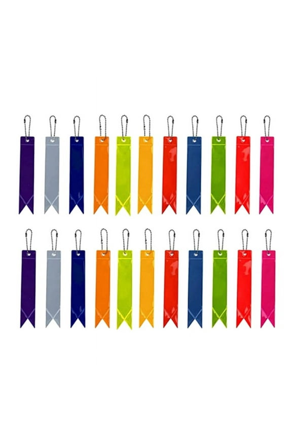 30PCS Reflective Keychains Children Safety Protection Bag Pendant for School Bag, Backpack, Cycling, Walking, Running