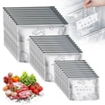 thumbnail image 1 of Reusable Aluminum Foil Sealable Food Bags With Zipper Stand Up Insulated Lunch & Freezer Storage Pouches Odor Resistant 30PCS 3 size, 1 of 9