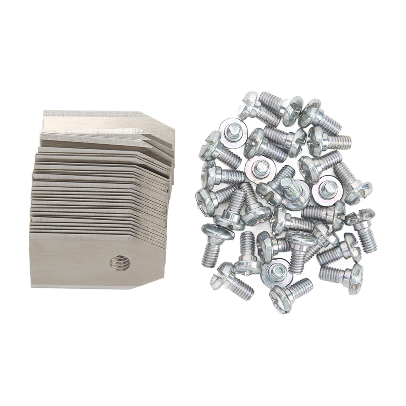 30PCS Stainless Steel Lawn Mower Blade Silver Weather Resistant Lawn