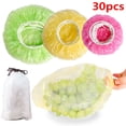 thumbnail image 1 of 30PCS Stretchable Bowl Covers Food Covers Reusable Elastic Wrap for Kitchen Dining Plate Bread Rising Sourdough Baking Dish Cover Outdoor Picnic Storage 3 Sizes, 1 of 3