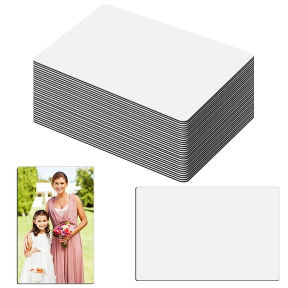 30PCS Sublimation Blanks, 4" x 6" Rectangle, Personalized DIY Refrigerator Sublimation Blanks, High Durability, Bulk Set for Home Dcor, Gift Ideal, 5.91"3.94" Resin Material