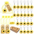 30PCS Sunflower Keychain Sunflower Theme Favors Set