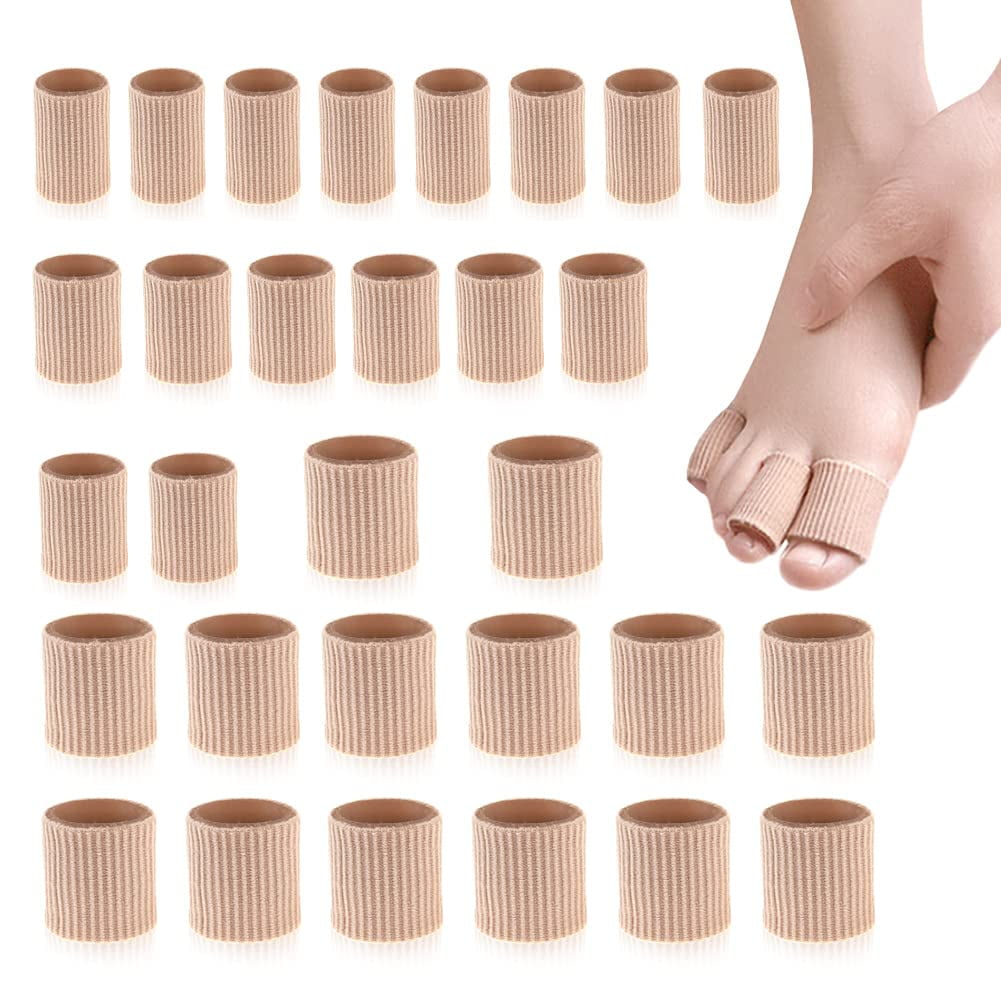 30PCS Toe Tubes Sleeves Protectors Toe Spacers Toe Separators Toe