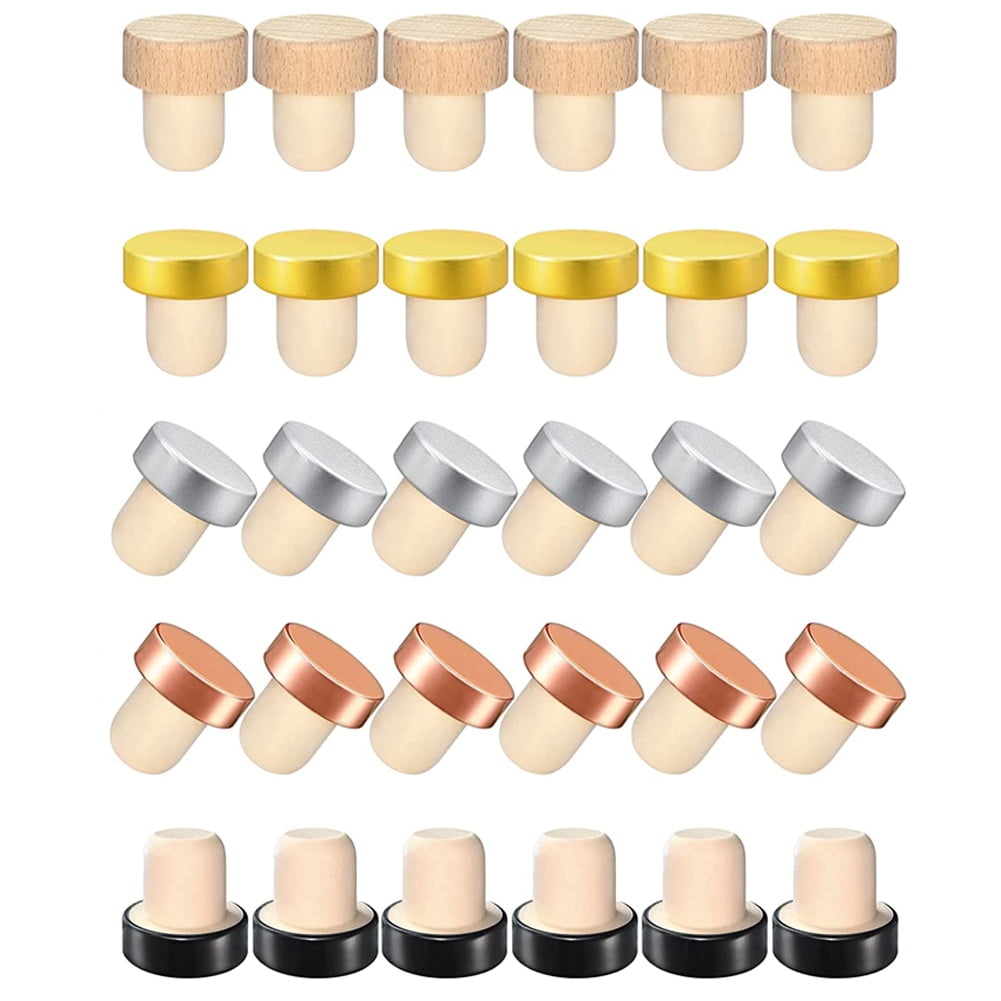 30PCS Wine Bottle Cork Stopper T Shaped Wine Stopper Tasting Cork